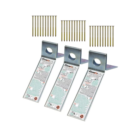 Super Anchor Safety Form-It 14ga Zinc Plated Steel 3pc 1019-3